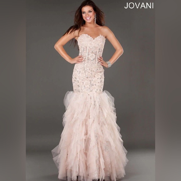 Jovani Dresses & Skirts - PROM SEASON Jovani for Cache dress size 12 mod 1531a new with tags color blush.